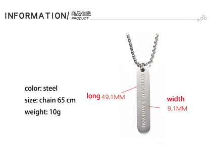 High-quality Stainless Steel Jewelry Trendy Minimalist Vintage Fashion Stainless Steel Custom Jewelry Wholesale Necklace