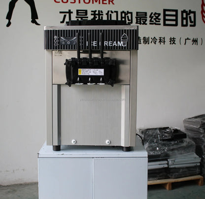 YINSHUO BQC-1800 3 Flavor MAQUINA DE HELADOS SOFT Table Top  Frigomat Ice Cream Machine