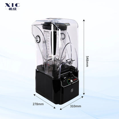 High Speed 2.2L Kitchen Food Heavy  Duty Blender Mixer Industrial Korean Bingsu Machine With Sound Proof Cover