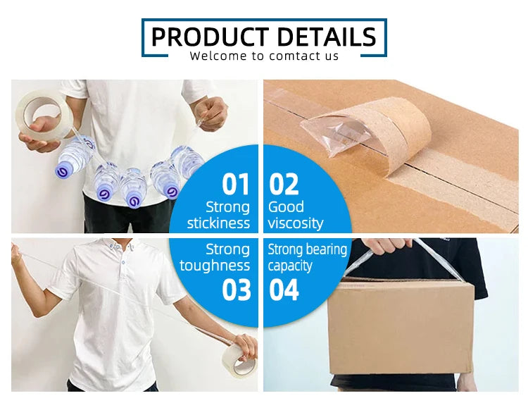 Durex 48mm 500mt Clear BOPP Tape Single Sided Acrylic Adhesive for Carton Sealing OPP Packing