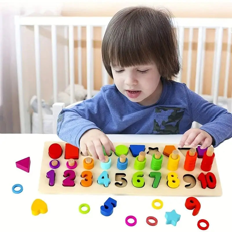 Children's Digital Building Blocks Toy, Montessori Early Education Intelligent Assembly Puzzle, Child Teaching Aid