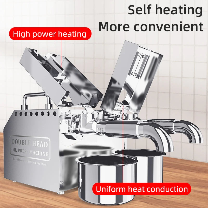 Automatic Commercial Peanut & Coconut Oil Press Machine Medium Oil Extractor-New Condition
