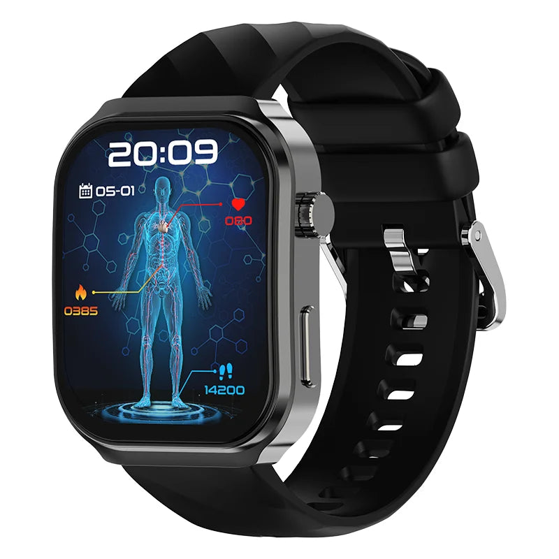 2.2'' IPS Display Touch Screen Smart Watch AI Voice Assistant Fitness Heart Rate Monitor IP68 Waterproof with Compass