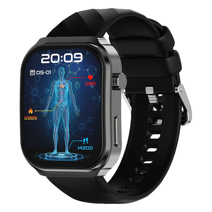 2.2'' IPS Display Touch Screen Smart Watch AI Voice Assistant Fitness Heart Rate Monitor IP68 Waterproof with Compass