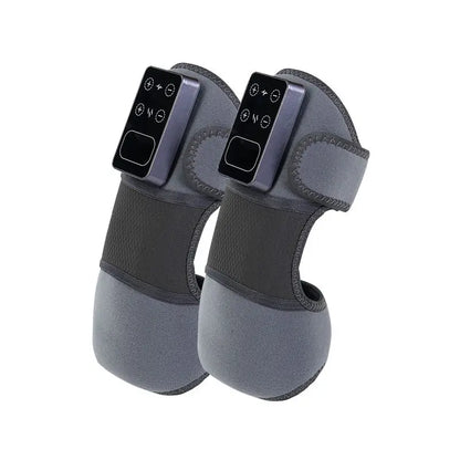 3-in-1 Smart Relief Electronic Pulse Heating & Vibrating Knee Massager Hard Shell Design for Blood Circulation & Protection