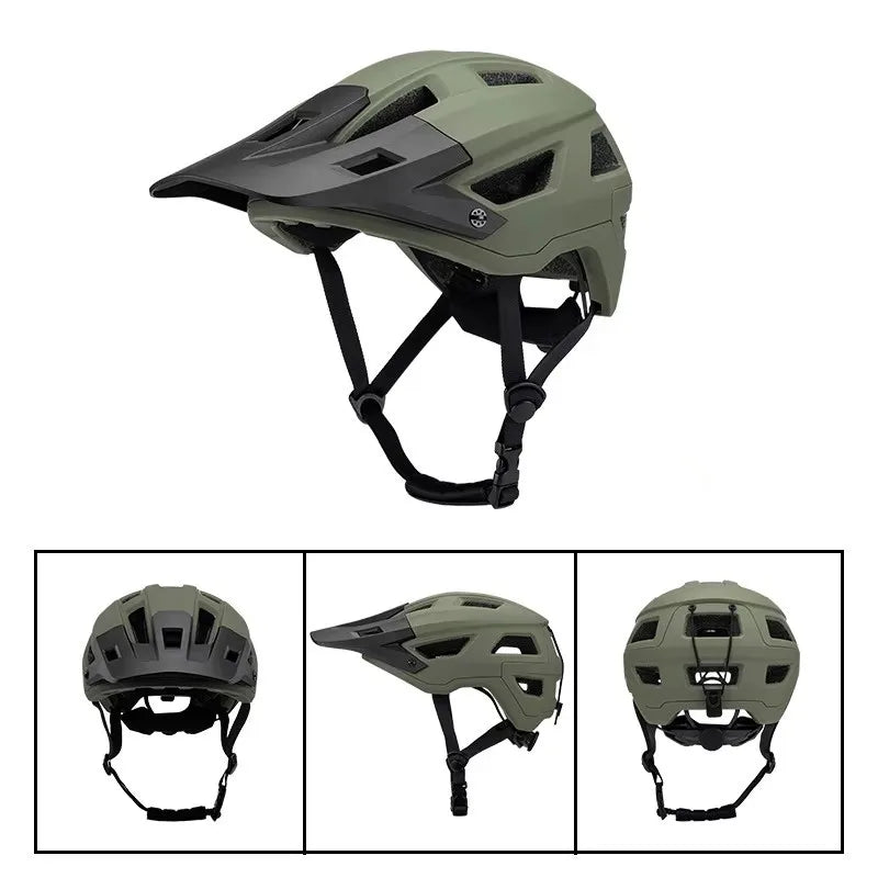 CE EN 1078 & CPSC Approved Unisex MTB Bike Helmet with Visor Mountain Bike Helmet Featuring PC Shell for Mtb Riding