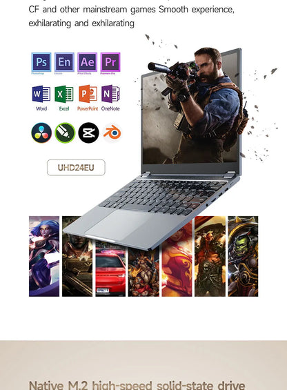 New Yoga 13.5Inch2.2K 360 Degrees Flip Folding Touch Screen Business Office Laptop Windows 11 Pro SSD 128GB/256GB/512GB DDR4