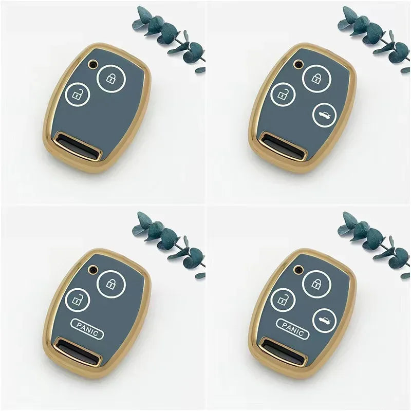 New for Honda Fit TPU Car Key Case Shell Cover Protective Key Fob Bag for Accord Civic CRV CR-V Pilot Insight Ridgeline