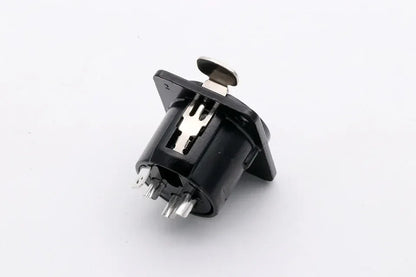 1pc 3pin XLR female socket connector, for Microphone/MIC, Panel Mount, Metal Shell +Copper Contact