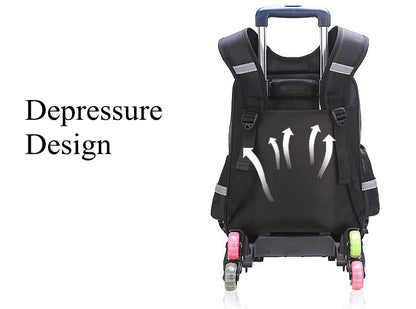 School Rolling backpacks for boys Travel bags for kid Boy's School wheeled backpack wheeled bag for School Trolley bag On wheels