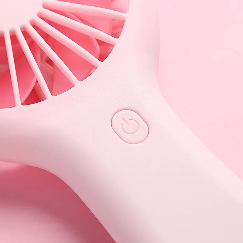 Colorful handheld mini fan portable USB charging convenient creative cool small fan pocket handheld fan summer gift