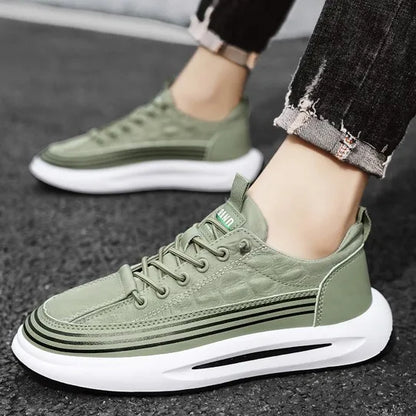 Men's Shoes Summer New Breathable Canvas Shoes Men's Trend Versatile Sports Thick Soled Casual Board Shoes