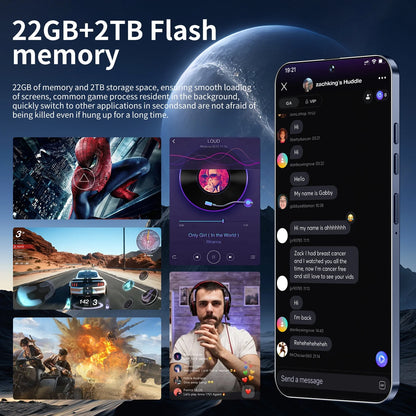 22GB+2TB Large Memory S25 Ultra Dual SIM 5G Smartphone High Quality WIFI Gaming LCD 7.3" Android 15 S25 Ultra Mobile Telephone