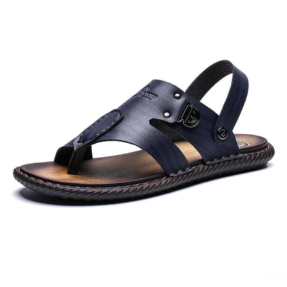 FUQIAO Summer New Style Men's Sandals Leather Soft Bottom Leisure Men Shoes Sandals Recommend Zandalias Para Hombre Verano