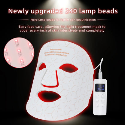 Best Selling Products 2022 New Beauty Device Colorful  Led Facial Mask 4 Colors Photon Light for  Face Skin Care Mask