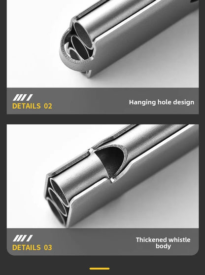 Factory Stock Titanium Alloy Three-Tube Double for Acme Whistle for EDC Tools Portable Outdoor Camping & Survival