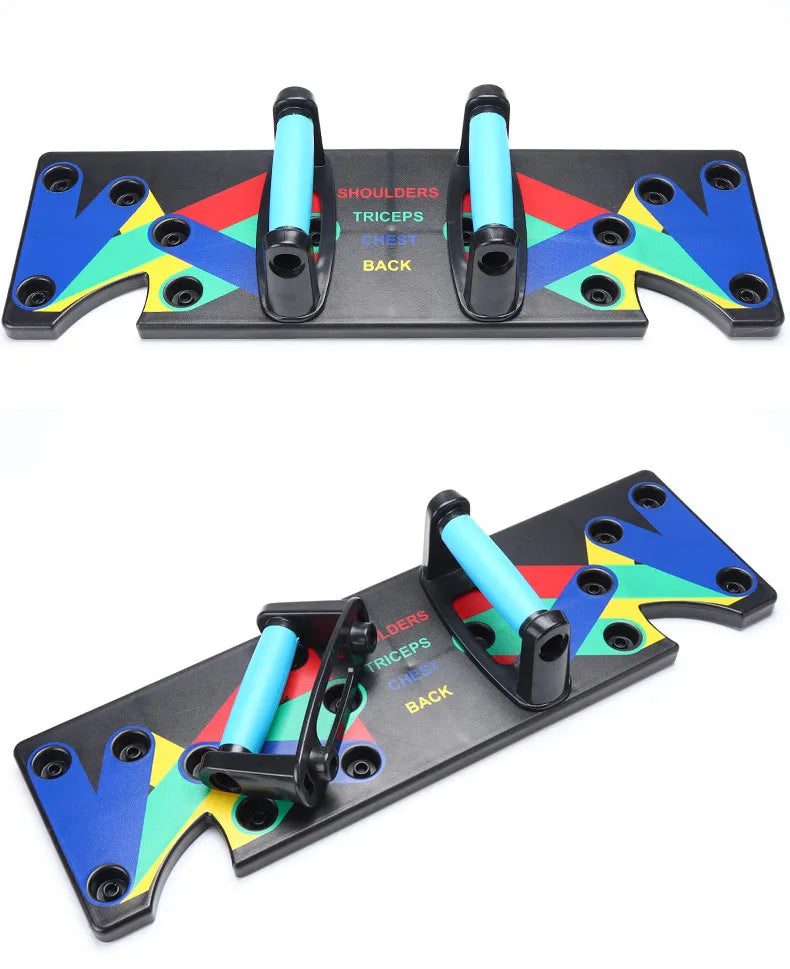 Multifunction Push-up Bars 9 in 1 System Push-up Board Vibration Plate with Push-up