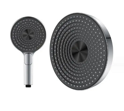 2 Way Built in Wall Concealed Mount Chrome Plated Brass Rainfall High Pressure Douche Square Thermostatic Shower Set