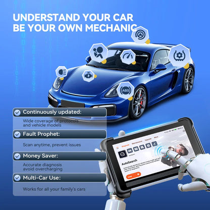 THINKCAR THINKSCAN 672 Bidirectional Scan Tool 7 Inch Screen TPMS Oil EPB DPF Reset Obd2 Scanner Diagnostic Tools