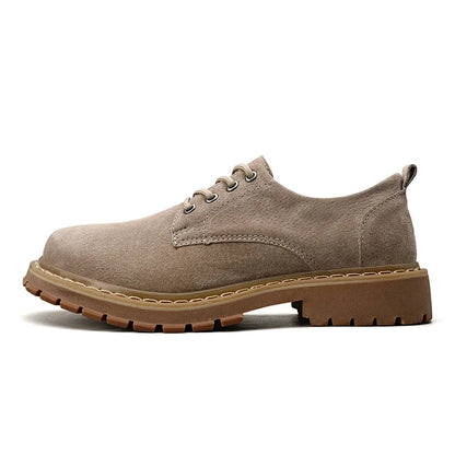 Hot Sale New Trend Women Thick Soled Ankle Boots Low Cut Real Cow Top Leather Big Size Outdoor Shoes Brand Italy Design 2024