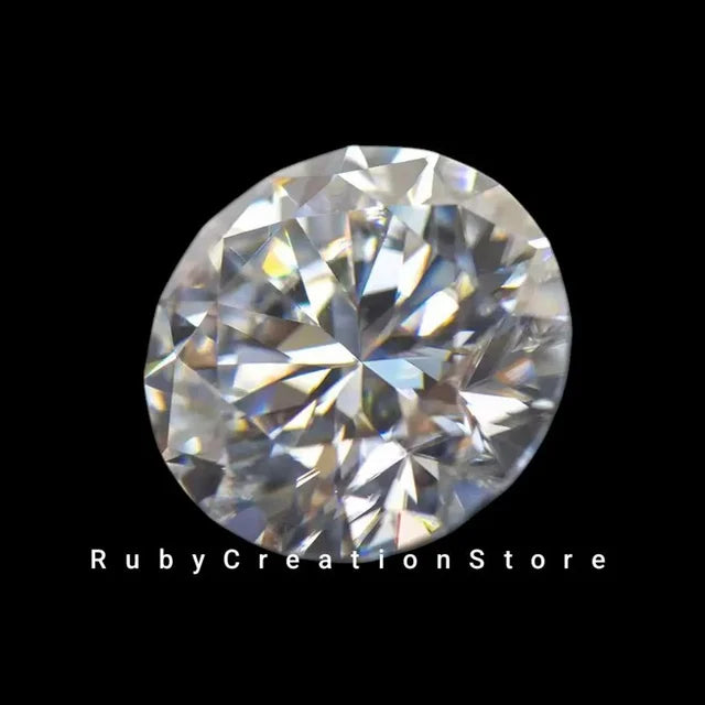 Polished Brilliant Cut White Moissanite Loose Stone D VVS1 Clarity High Brilliance for Jewelry Making 5mm Customize Available