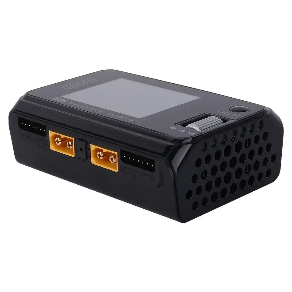 Toolkitrc M6D 500W 15A DC Dual Channel Mini Smart Charger Discharger Plastic Power Supply 1-6S Lipo Battery FPV Drone RC Remote