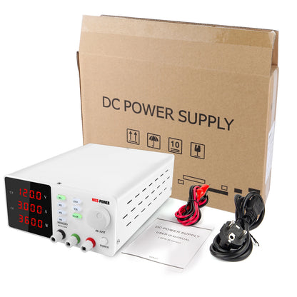 NICE-POWER SPPS-S1203 120V 3A Digital LED 4 Memory Single Output DC Programmable Bench Adjustable Switching Power Supply