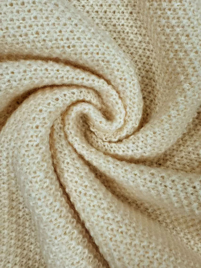 Women's Vintage Ice Silk Knitted Vest Spring Summer Casual Cross-Border Fashion Solid Layered Sleeveless Top Apricot Thin