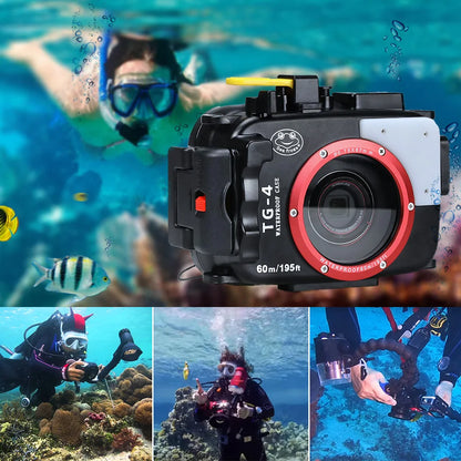 Seafrogs Scuba Diving Camera Case Cover For Olympus TG 7 TG 5 TG 6 Underwater Photography Equipment Waterproof Camera Housing 60