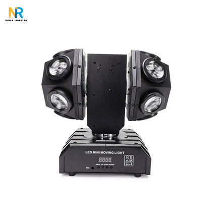 Factory Direct RGBW 4in1 Laser Moving Head Light Double Head Beam Stage Effect Light 12*10w LED Rotating Light