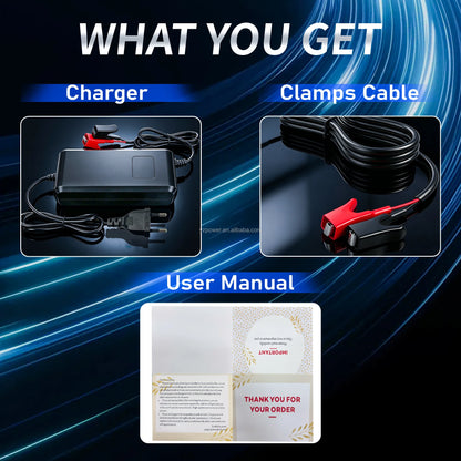 14.6V 10A LiFePO4 Battery Charger Crocodile Clips DC Power Supply Adapter for 12V Lithium Iron Phosphate Batteries