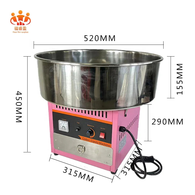 Carnival Party Supplies Candy Floss Making Machines, Popcorn Machines with Cotton Candy Machines, and Sells Wheeled Carts
