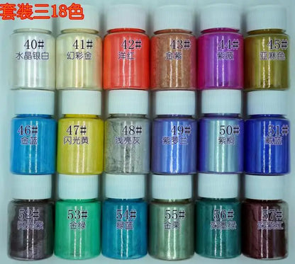 Skin Safe Cosmetic Grade Mica Powder Shimmer Glitter Pearl Pigment for Face Eye Lip Cosmetics Epoxy Resin Crafts
