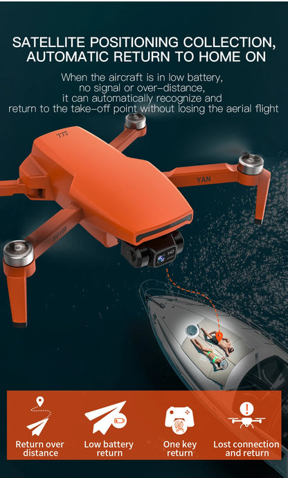 SG108 Pro Drone 2-axis Gimbal Brushless 4K Professional 5G WIFI FPV Rc Quadcopter 26mins 1.2km