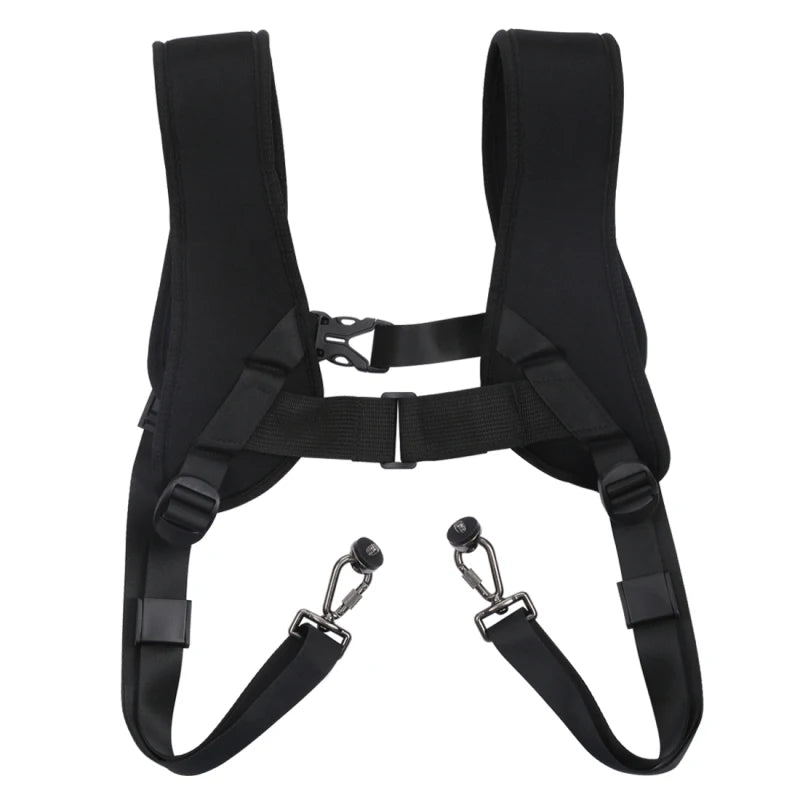 PULUZ Quick Release Double Shoulder Harness with Decompression Foam Strap Belt Soft Pad Original Global Source for DSLR Camera