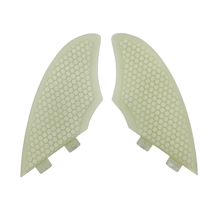 Wholesales Grey/Clear FK Honeycomb Fiberglass Double Tabs Surfboard Fins