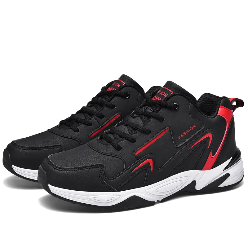 High Quality Men's Casual Sneakers Breathable Mesh Cloth Upper Elasticity Anti-Slip High-Top Sole Comfortable Walking Shoes