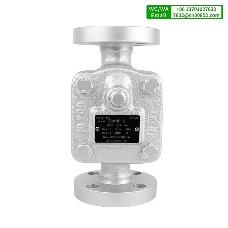 MIYAWAKI Original Inverted Bucket Trap Low Pressure Steam Traps ES8NF-5 Flanged JIS Ductile Cast Iron Water Media DN15-DN25 by PDG ibma