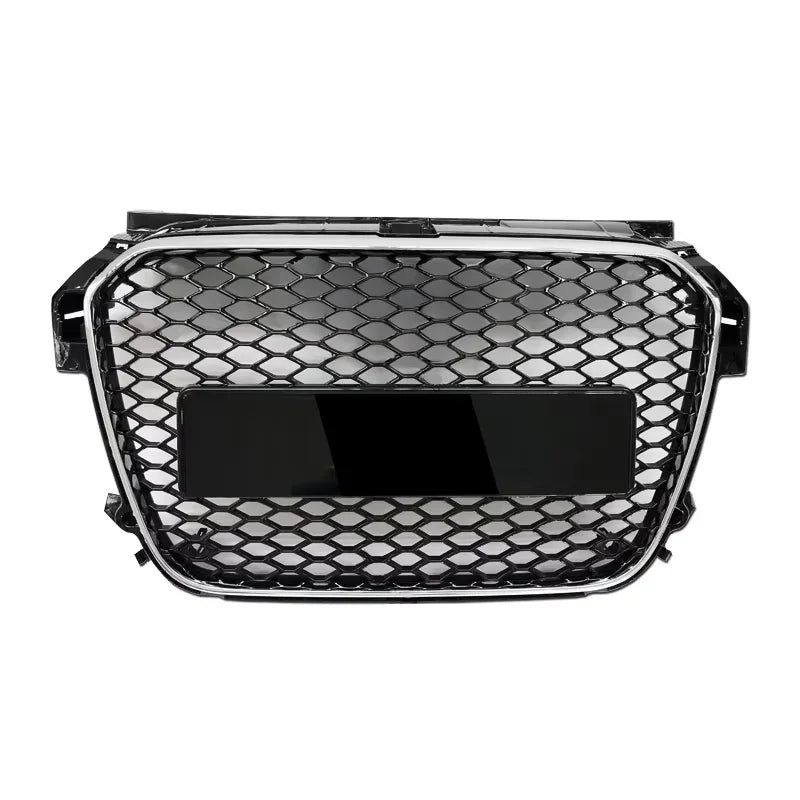 Car RS1 Style Honeycomb Glossy Black Front Grill Grille for Audi A1 S1 8X 2011 2012 2013 2014 2015