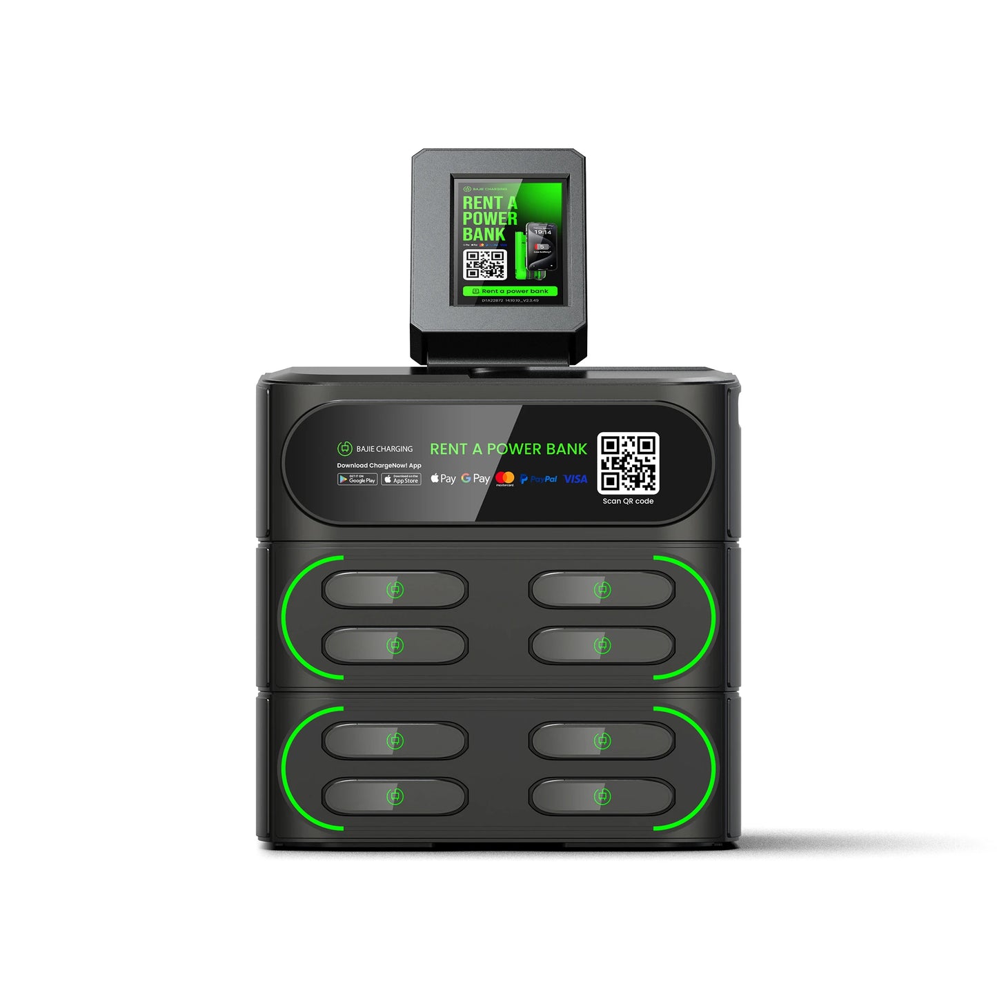 Original Factory Sharing Power Bank Rental Station with POS Bajie Charging Cell Phone Charging Vending Machines for Commercial