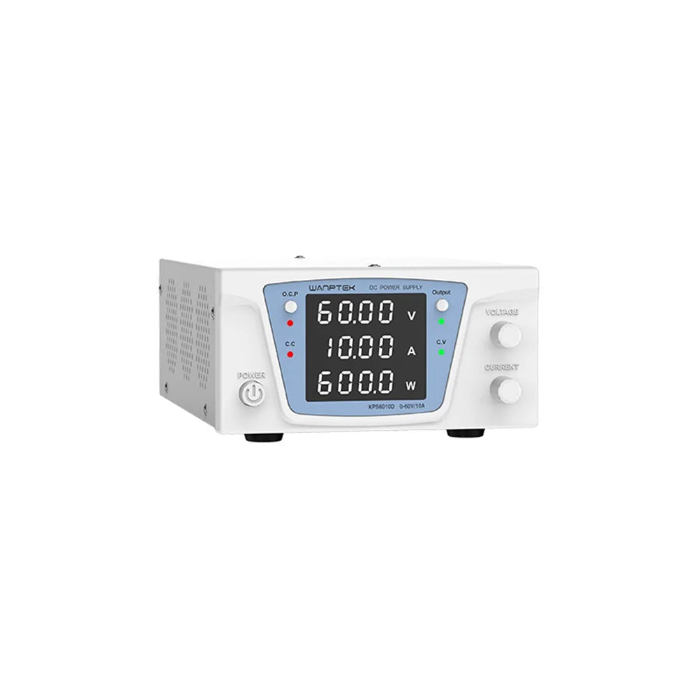WANPTEK BENCH DC ADJUSTABLE POWER SUPPLY, DC POWER SOURCE, 60V 10A, LAB, REPAIR, ELECTRONICS DESIGN, ELECTROPLATE, KPS6010D
