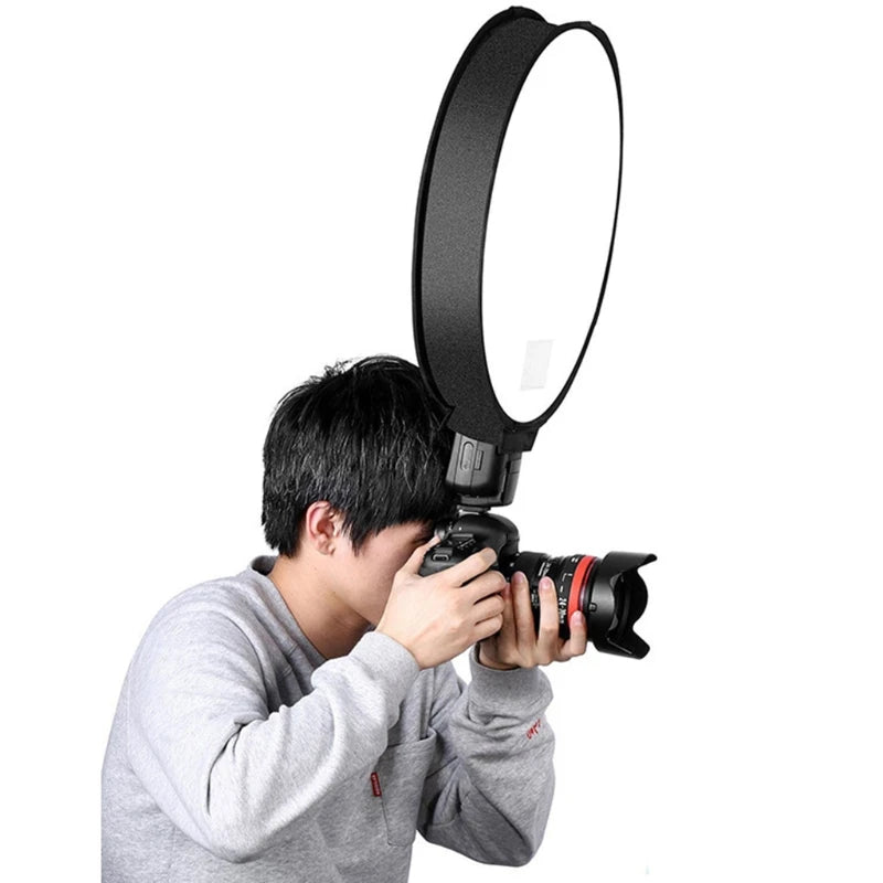 30cm/40cm Universal Mini Round Softbox Portable Flash Diffuser Soft Box for DSLR Cameras Photo Speedlite Shooting Tent