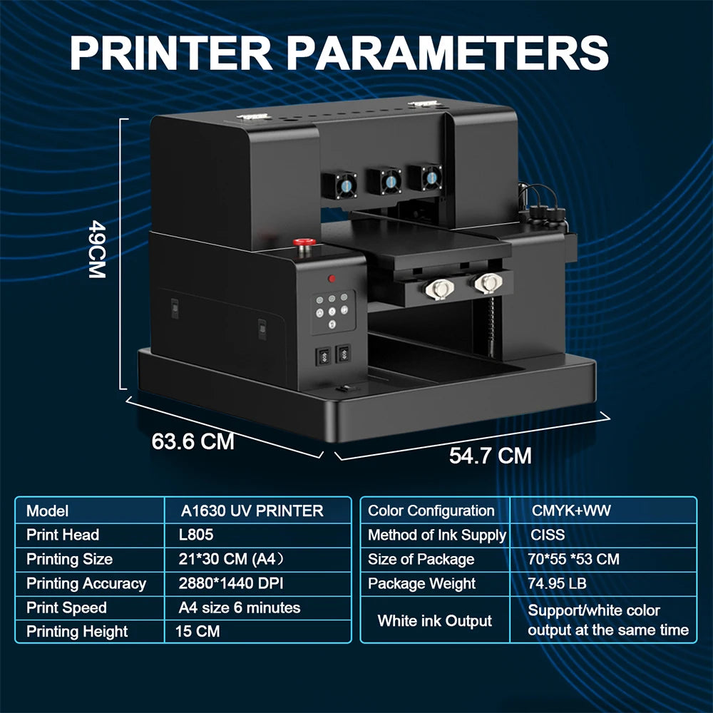 Desktop Best Selling UV Printer Flatbed Printing Machine A3 A4 UV Dtf Flatbed Printer for PVC ID Card Phone Case Metal Acrylic