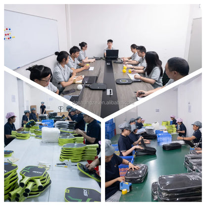 SHANGZE Custom Factory Cold Pressing Durable EPP Foam Core Honeycomb Carbon Fiber Pickleball Paddles Compliant Entertainment