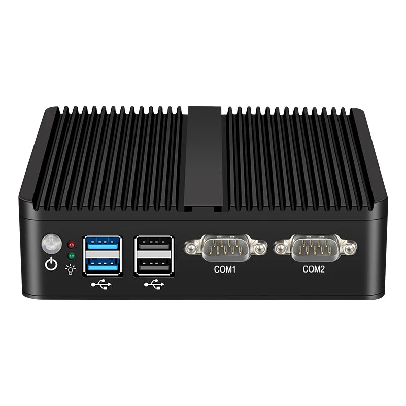 Fanless Mini PC IPC Intel J1900 J2900 I5-5200U 2xEthernet 2x COM DB9 HDMI VGA MPICE Expansion WiFi 4G LTE Support Windows Linux