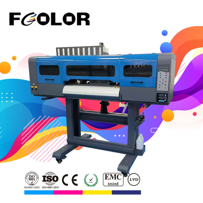 FCOLRO 8 Colors 60CM T-shirt Printing Machine Heat Transfer Larger DTF Printer with Three I3200 Print Heads