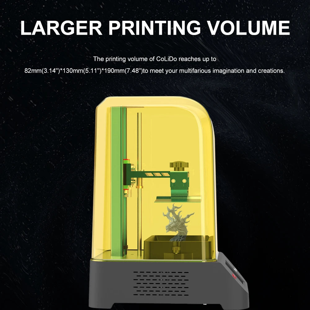Professional High-Precision Large Volume 3D Printer UV-Blocking Cover LCD Display Fast Printing Speed Supports PLA Material New