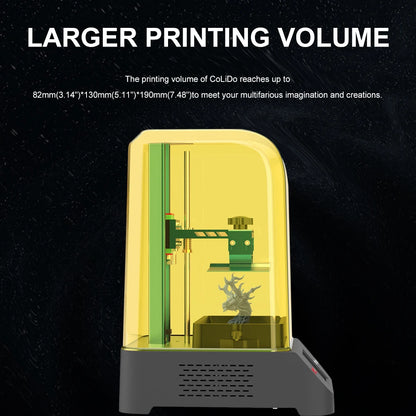 Professional High-Precision Large Volume 3D Printer UV-Blocking Cover LCD Display Fast Printing Speed Supports PLA Material New
