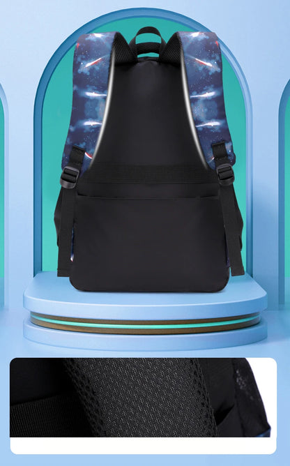 Teenagers Backpacks Boys Fashion Star School Bags Children Travel Bag Kids Knapsack Primary School Backpack Students Bag 9-16Y