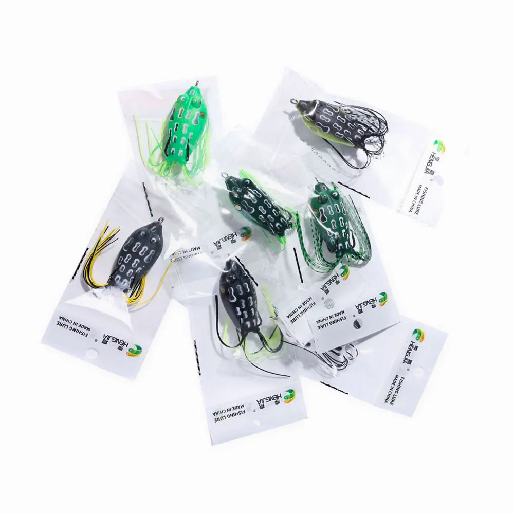 Hengjia Topwater Wobblers Fly Fishing Artificial Insect Soft Lures Frog Fishing Lures